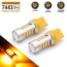 Syneticusa 7443 7444 7440 Led Amber Turn Signal Drl Side Marker Light Bulbs