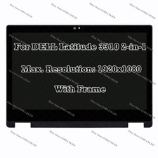 13.3" DELL Latitude 3310 2-In-1 FHD LCD Assembly Display Touch Screen Digitizer