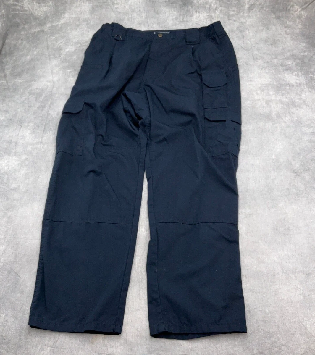 5.11 Tactical Pantaloni Uomo Ripstop TDU - Taglia 2X, Blu Scuro - Tessuto Resistente Con Teflon, Tasche Cargo E Ginocchiere - 4