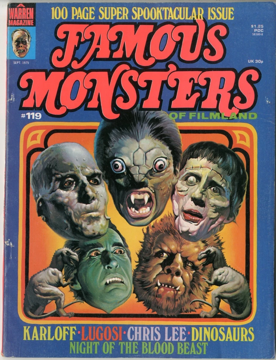 Famous Monsters of Filmland Magazine # 119 FINE- 975 Mummy, Dracula, W |  eBay
