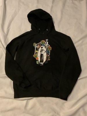Official Harry Styles Medium Love On Tour Hoodie Black Sweatshirt Floral Design