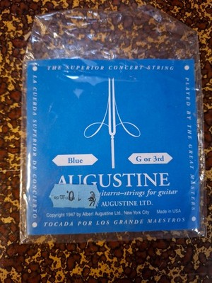 Augustine blue - Nylonsaiten für Konzertgitarre G/3rd - neu