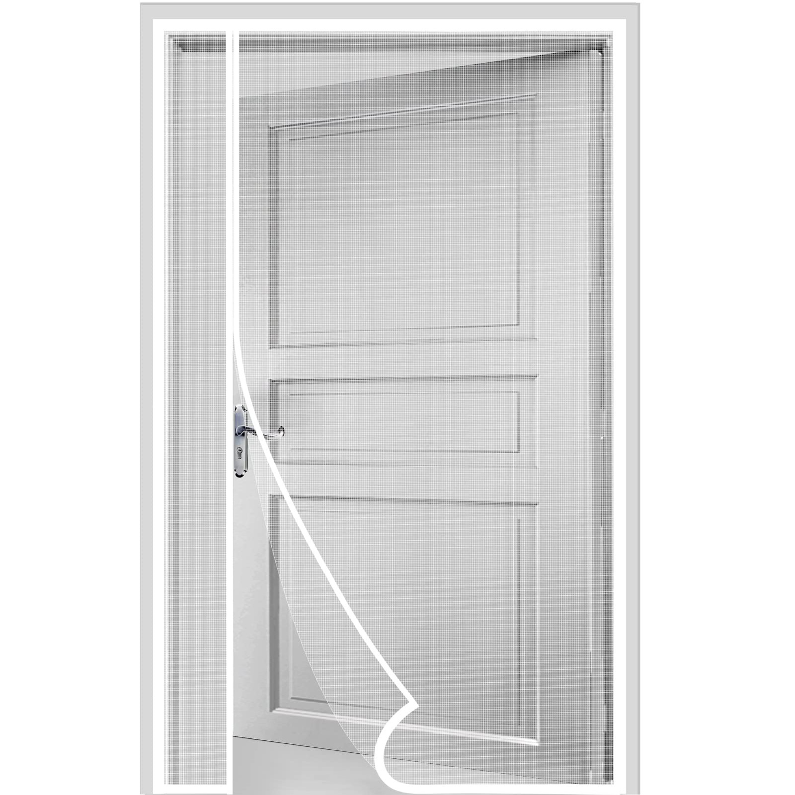Side Opening Magnetic Screen Door for Sliding Door, Fit Door Size 48 X 80 Inc...