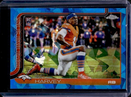 2025 Topps Chrome Sapphire RJ Harvey Rookie Image Variation RC SP VAR #330