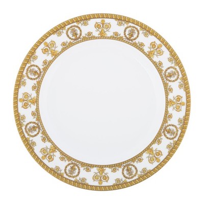 VERSACE BY ROSENTHAL I LOVE BAROQUE BIANCO SALAD PLATE PAIR #403652-10222 B NIB