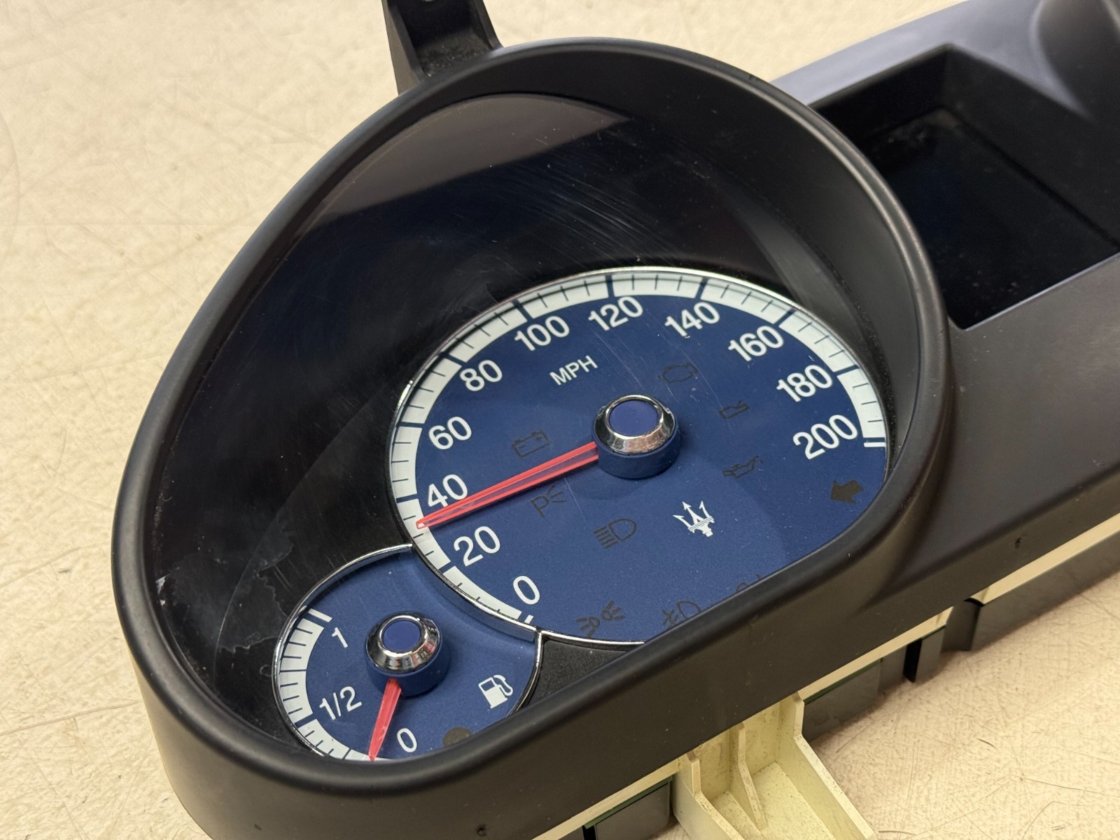 04-08 MASERATI QUATTROPORT M139 INSTRUMENT CLUSTER SPEEDOMETER GAUGES 219394 OEM