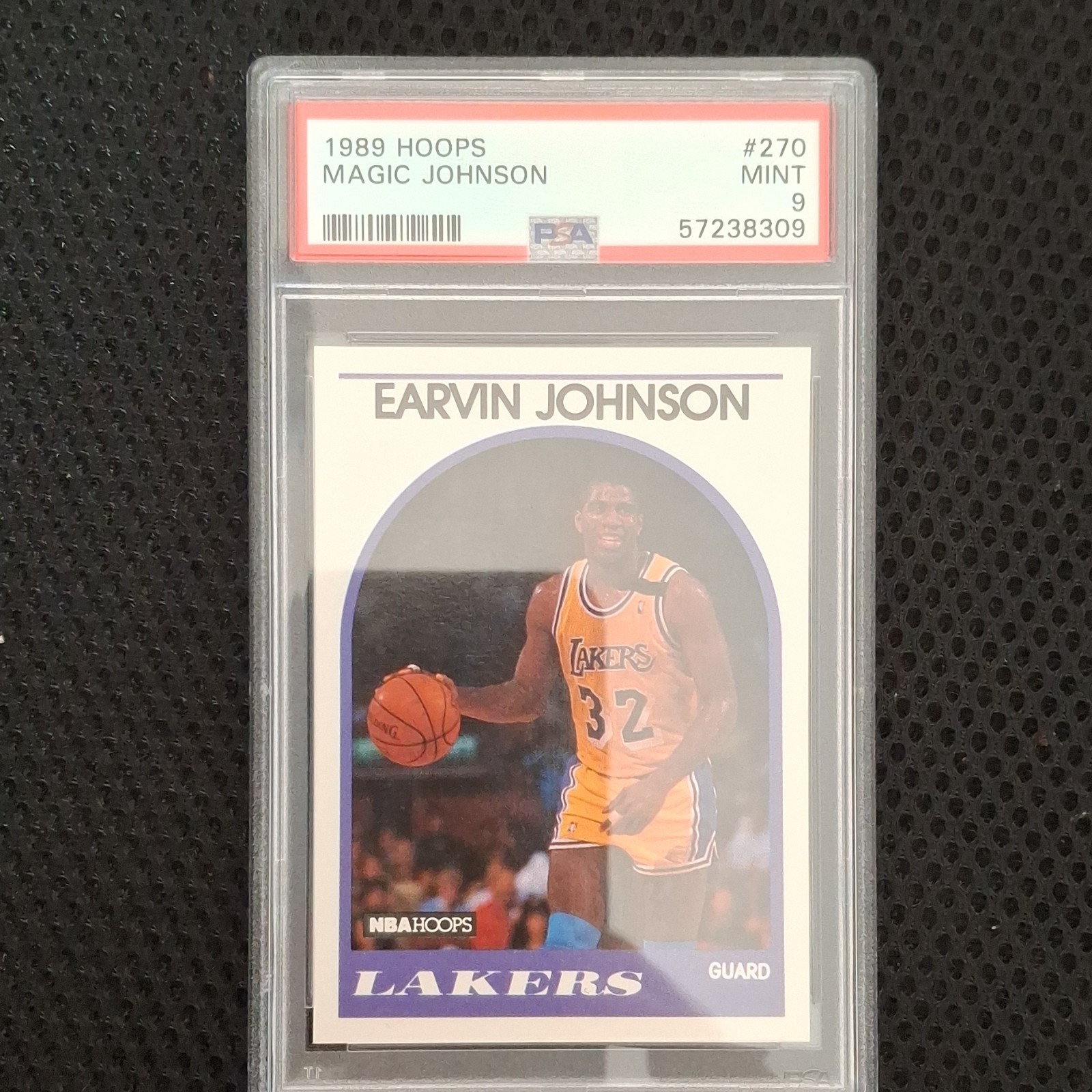 Magic Johnson 1989-90 NBA Hoops #270 Los Angeles Lakers PSA 9 Base Set