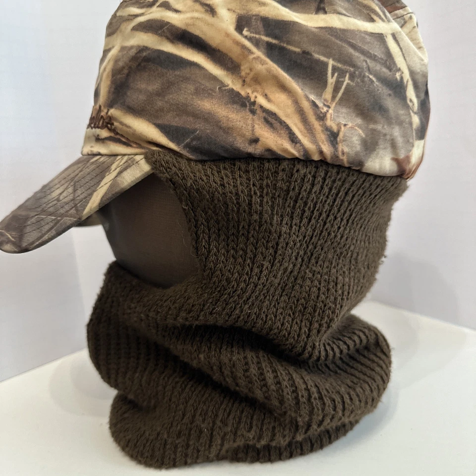 CABELA’S Size Medium Gore-Tex Camo Hunting Cap Hat w/Warm Neck Gaiter Sportsman - Image 4 of 4