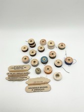 Vintage Lot Of Sewing Spools Of Threads Made In The USA J1