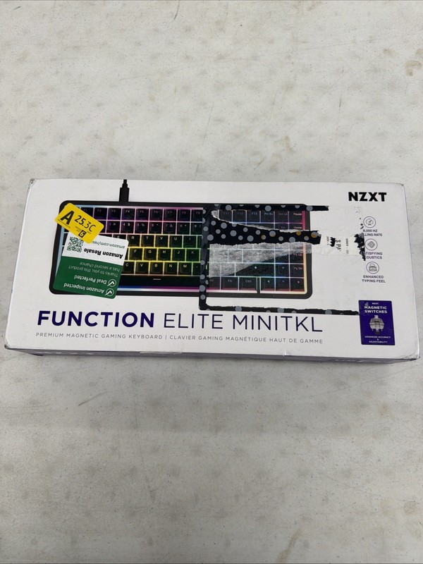NZXT Function Elite MiniTKL Wired Magnetic RGB Gaming Keyboard Black Tested