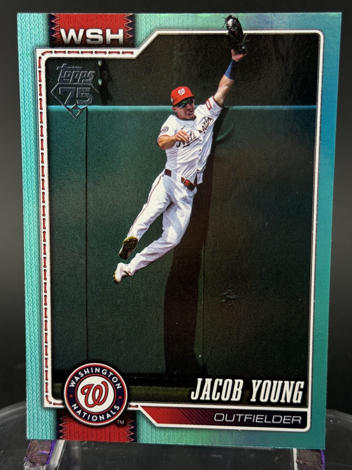 2026 Topps Series 1 - Jacob Young #210 Aqua Rainbow Foil