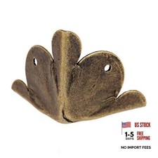 12Pcs Antique Bronze Box Corner Protectors Edge Safety Guards - Model B