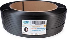 IDL Packaging 1/2" x 7200' Rotolo di reggiatura in poli(PP) grado manuale da 16" x 6"