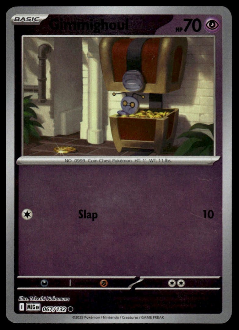 Gimmighoul ME01: Mega Evolution #067/132 Reverse Holo NM