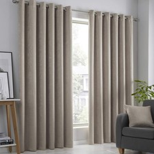 Image of Fusion Strata Natural Curtains - 2 W 66.1" x L 90.2" (2 Panels),