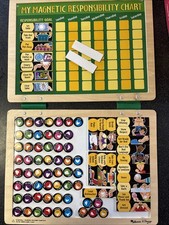 Magnets Board MY RESPONSIBILITY CHART Responsibility Chores Wood Melissa  Doug