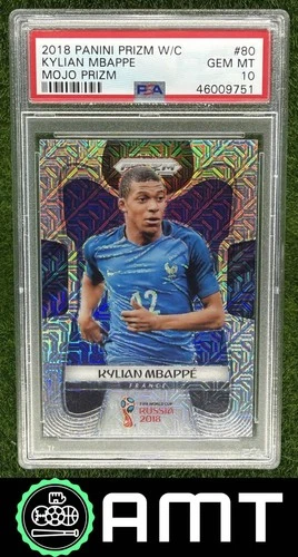 Kylian Mbappe PSA 10 2018 Panini Prizm World Cup Mojo France #80 RC 9751