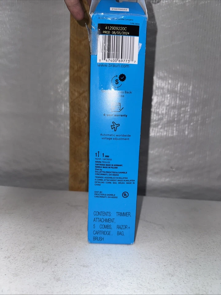 Braun Serie 5 5470 Kit Estilo Todo en Uno Kit de Acicalamiento 8 en 1 con Recortadora de Barba Foto 4 de 4