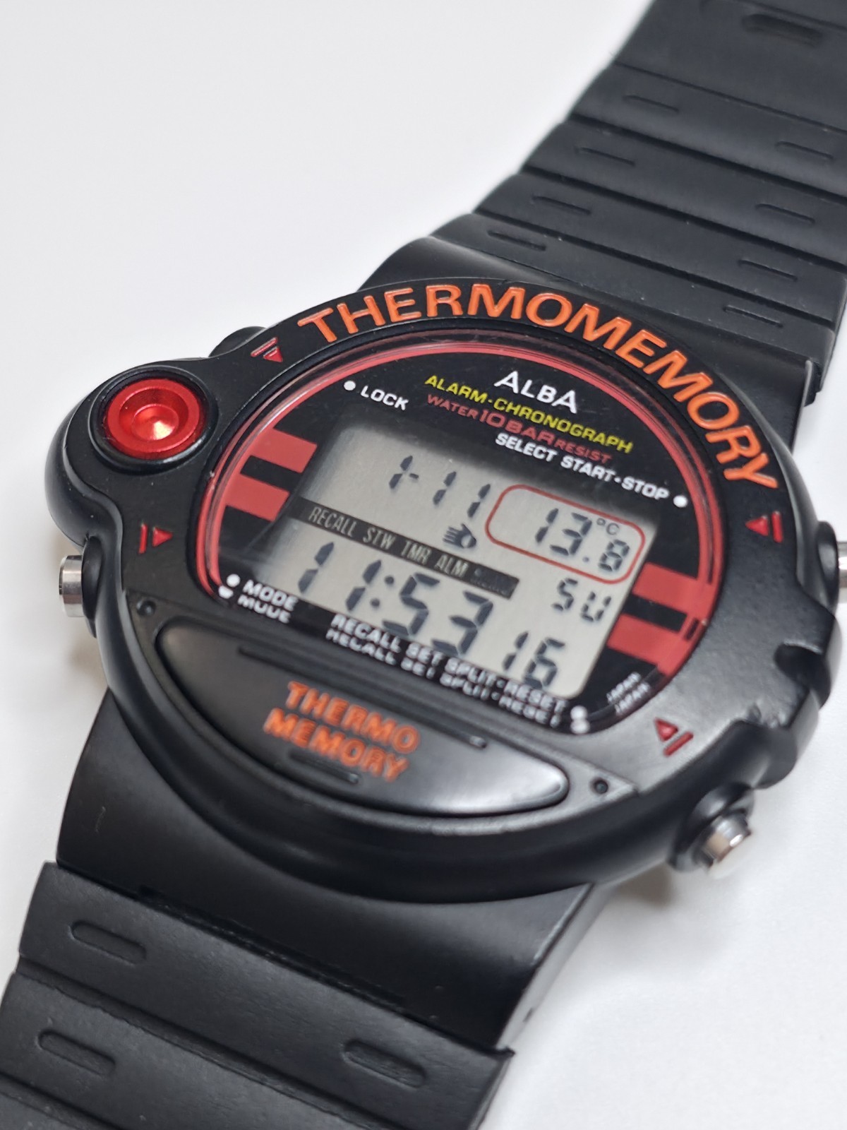 Alba Sport Rare Watch JDM Digital Vintage Seiko NOS W700-4A00 Thermomemory Men’s - vintagewatches.pk