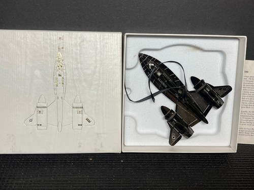 2001 Limited Edition USAF SR-71 Tactical Fighter Jet Christmas Tree Ornament