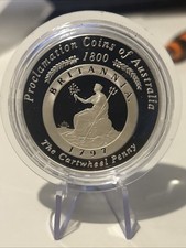 Australia 2000 $1 1797 Cartwheel Penny Proclamation Coin Ag.999 31.1g 40mm Proof