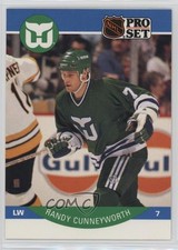 1990-91 Pro Set Randy Cunneyworth (Smaller H on Cunneyworth on Back) #101 11ur