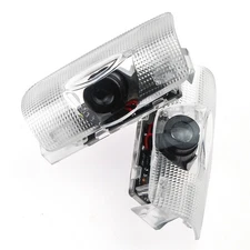 2x Car Led Laser Shadow Projector Puddle Door Light for Toyota (Red)