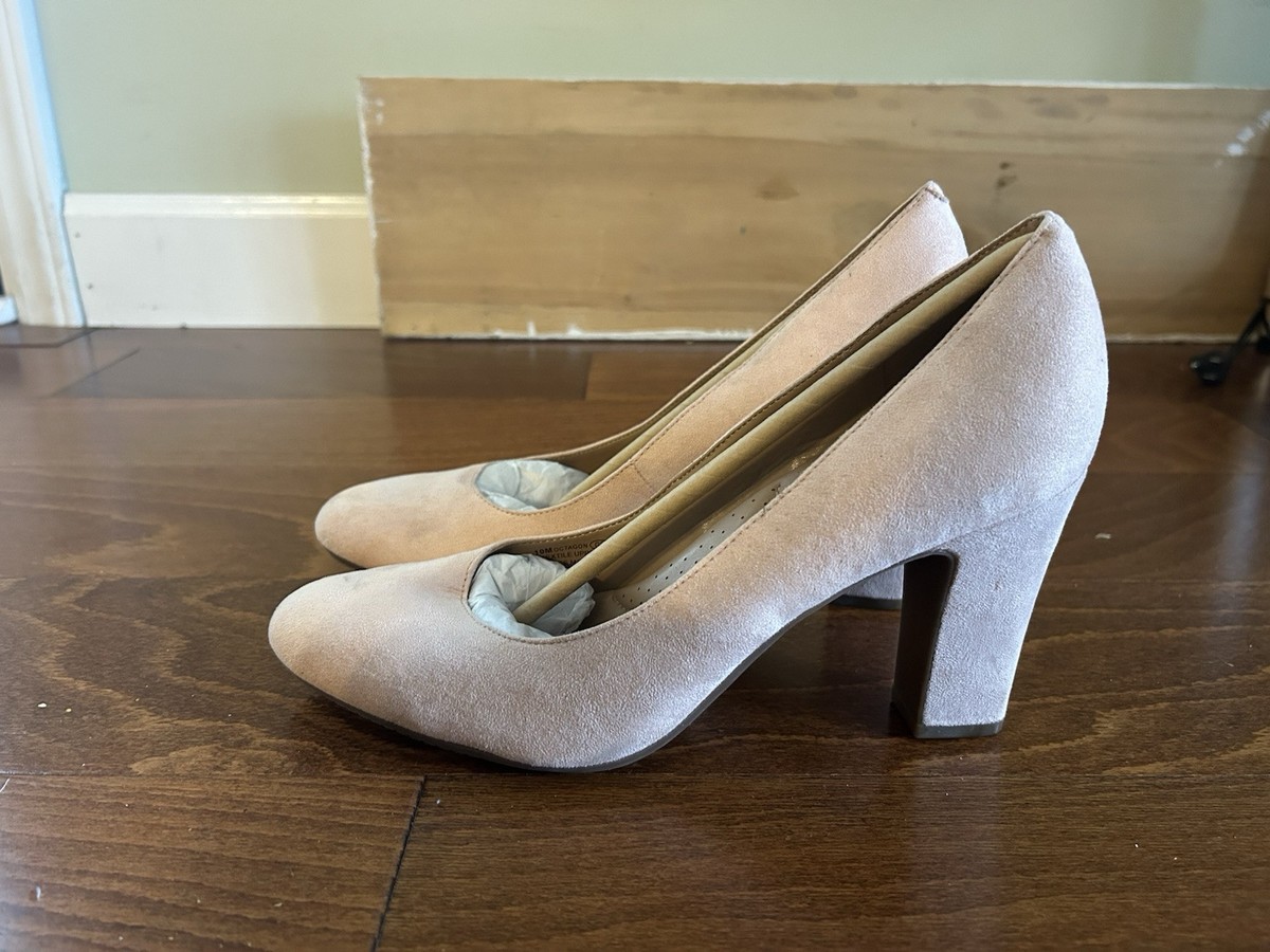 Aerosoles Women's Octagon Pump Pink Faux Suede Heels Sz 10 NEW  Corporate