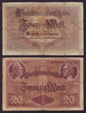 GERMANY BANKNOTE 20 MARK BERLIN 1914 S*No4845050 (2ХК0.08ю066)