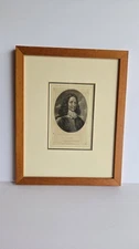 Antique Engraving – Thomas Fairfax, Lord Fairfax, British Civil War General 1740