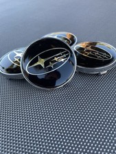 Set Of 4 Subaru Black Wheel Center Cap 28821sa030