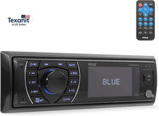 Bluetooth Marine Receiver Stereo - 12V Single DIN Style Boat in Dash Radio Recei
