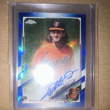 Topps Chrome 2021 Dean Kremer Rookie Autograph Blue Refractor RA-DK /150 Orioles