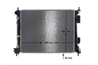 Mahle KüHler WasserküHler Passend FüR Hyundai Accent IV Stufenheck RB 1.6 Crdi
