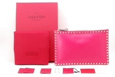 Borsa pochette VALENTINO GARAVANI borsa in pelle con borchie di roccia rosa *Rango A*