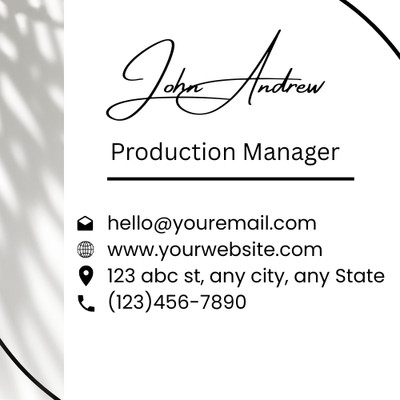 Email Signature Template PDF Editable Email Minimalist Signature Template