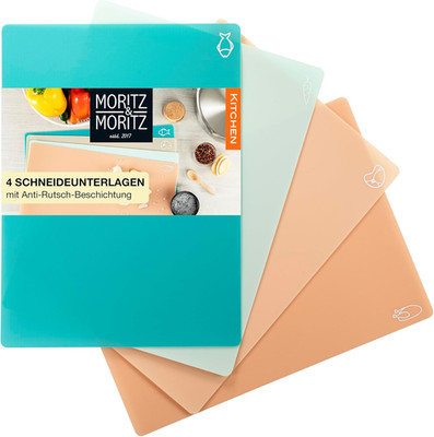 Moritz & Moritz 4X Schneidematte Küche - 28 X 38 Cm - Schneideunterlage Küche Fü