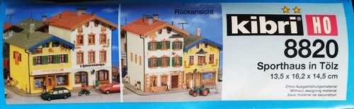 KIBRI 8820 Kit Edificio doppio con negozio di articoli sportivi - scala H0 | Zustand: Nuovo