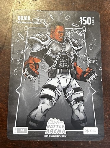 2026 Bo Jackson\'s Battle Arena BOJAX PSA Magazine Football STEEL New!