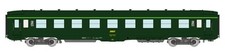 REE VB-408 - Voiture DEV AO B9c9 Vert 301, cartouche Corail - HO (1:87)
