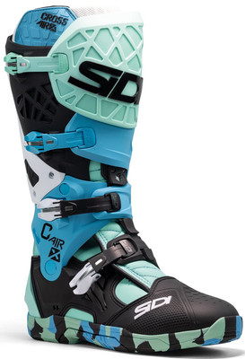 Sidi Crossair X Mens MX Offroad Boots Messy Cyan