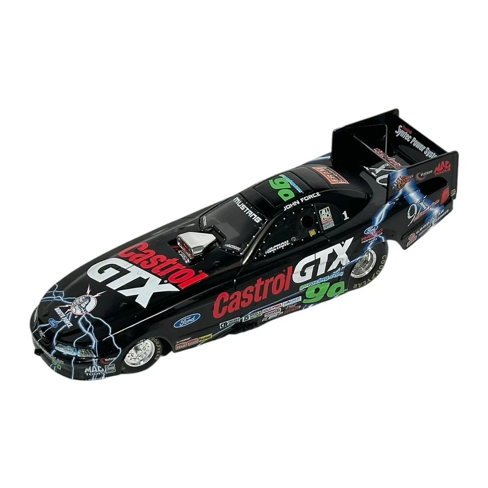 ACTION JOHN FORCE 9 TIME CHAMPION 2000 CASTRO GTX MUSTANG COCHE DIVERTIDO 1:24 con CAJA Foto 3 de 4