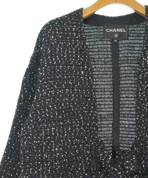 CHANEL Collarless Jackets Blacketc.(Patterned) 38… - image 5