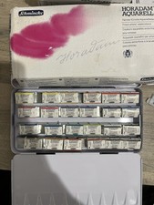 Schmincke Horadam Watercolor Paint Set 24 Full Pan New Unused