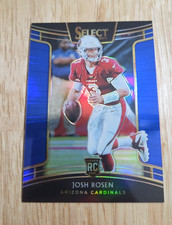 2018 Select JOSH ROSEN Blue Prizm /175 Concourse Rookie Card RC #62 SP. rookie card picture