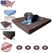 Large Dog Bed Cooling Gel Memory Foam Waterproof Durable 41x27