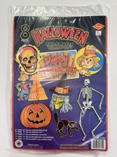 Beistle Halloween Decorama Decorations 8-Pieces Paper Die Cut New Sealed NOS
