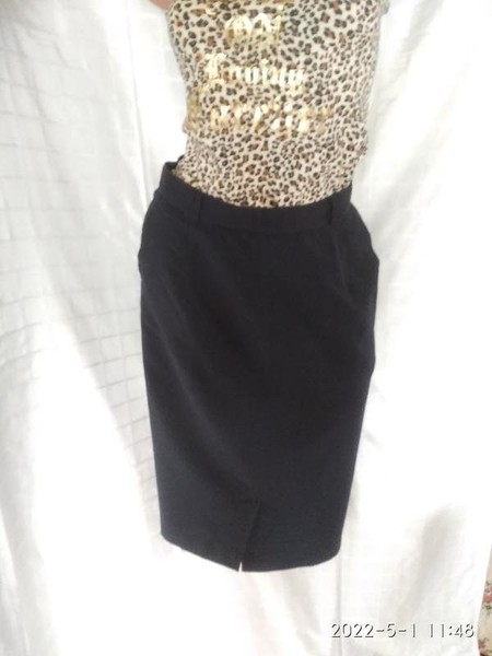 Women Van Laack Skirt Black Polyester 36