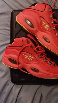 Size 9.5 - Reebok Question Hot Ones The Last Dab Mid Neon Cherry GV7093