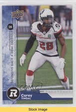 2018 Upper Deck CFL Blue Corey Tindal #140 READ i9i